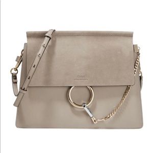 Chloe Faye medium shoulder bag in Motty Gray